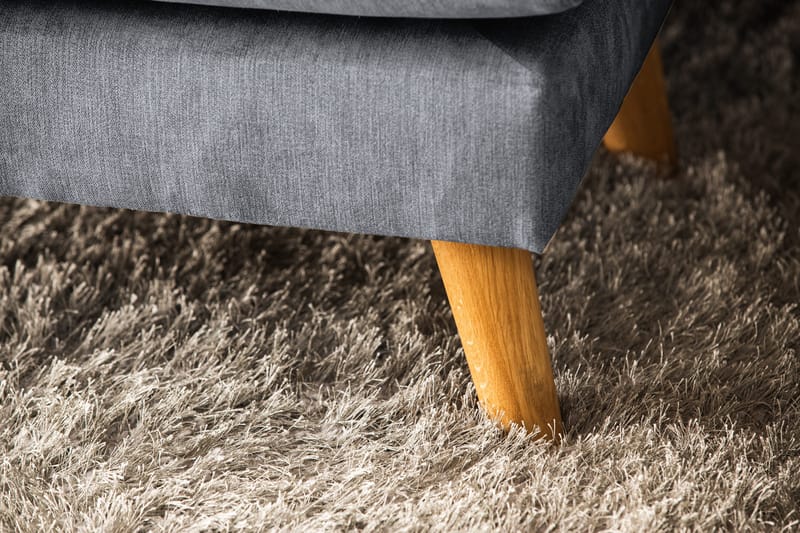 Trend Lyx 4-sits Högervänd U-formad Soffa med Divan och Schäslong i Tyg - Mörkgrå - Möbler - Vardagsrum - Soffor - U-soffor