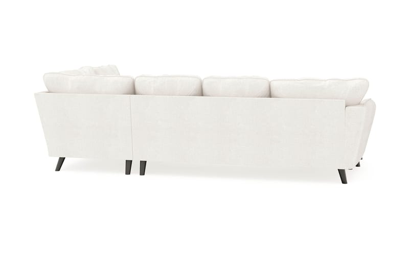 Trend Lyx 4-sits Vänstervänd U-formad Soffa med Divan och Schäslong i Bouclé - Vit - Möbler - Vardagsrum - Soffor - U-soffor