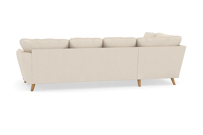 Trend Lyx 4-sits Vänstervänd U-formad Soffa med Divan och Schäslong i Manchester - Beige - Möbler - Vardagsrum - Soffor - U-soffor