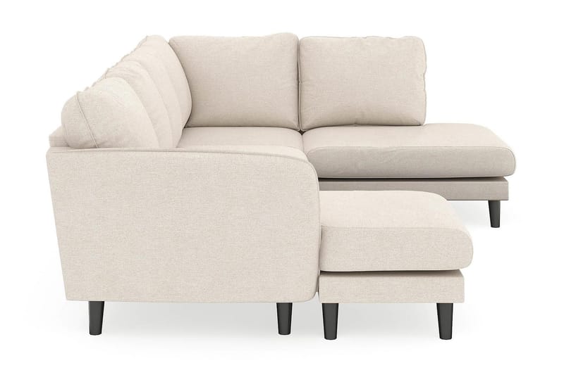 Trend Lyx 4-sits Vänstervänd U-formad Soffa med Divan och Schäslong i Tyg - Beige - Möbler - Vardagsrum - Soffor - U-soffor