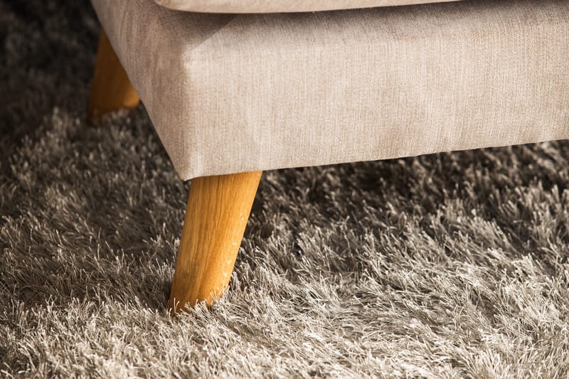 Trend Lyx 4-sits Vänstervänd U-formad Soffa med Divan och Schäslong i Tyg - Beige - Möbler - Vardagsrum - Soffor - U-soffor