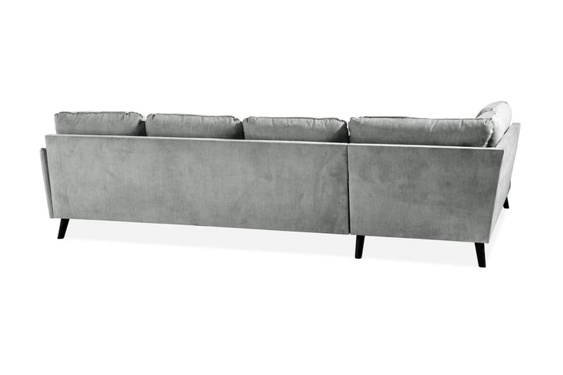 Trend Lyx 4-sits Vänstervänd U-formad Soffa med Divan och Schäslong i Tyg - Grå - Möbler - Vardagsrum - Soffor - U-soffor