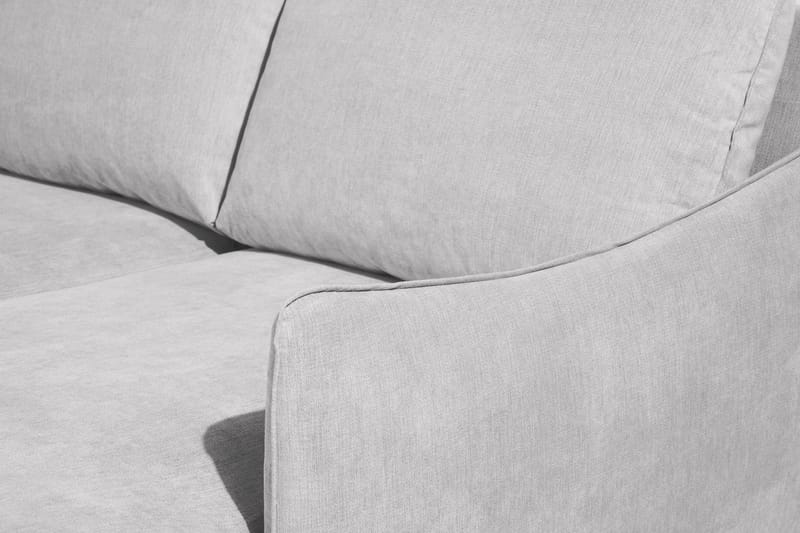 Trend Lyx 4-sits Vänstervänd U-formad Soffa med Divan och Schäslong i Tyg - Ljusgrå - Möbler - Vardagsrum - Soffor - U-soffor