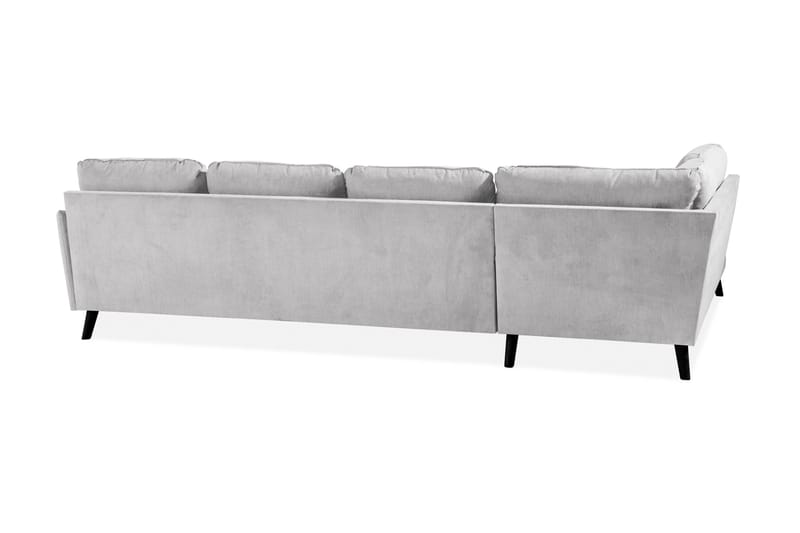 Trend Lyx 4-sits Vänstervänd U-formad Soffa med Divan och Schäslong i Tyg - Ljusgrå - Möbler - Vardagsrum - Soffor - U-soffor