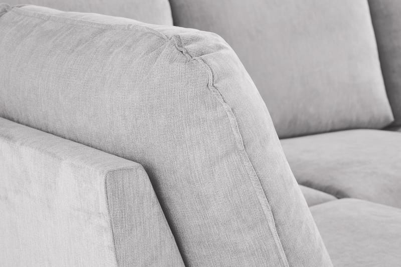 Trend Lyx 4-sits Vänstervänd U-formad Soffa med Divan och Schäslong i Tyg - Ljusgrå - Möbler - Vardagsrum - Soffor - U-soffor