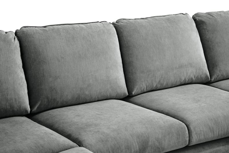 Trend Lyx U-soffa med Divan Höger - Grå/Svart - Möbler - Vardagsrum - Soffor - U-soffor