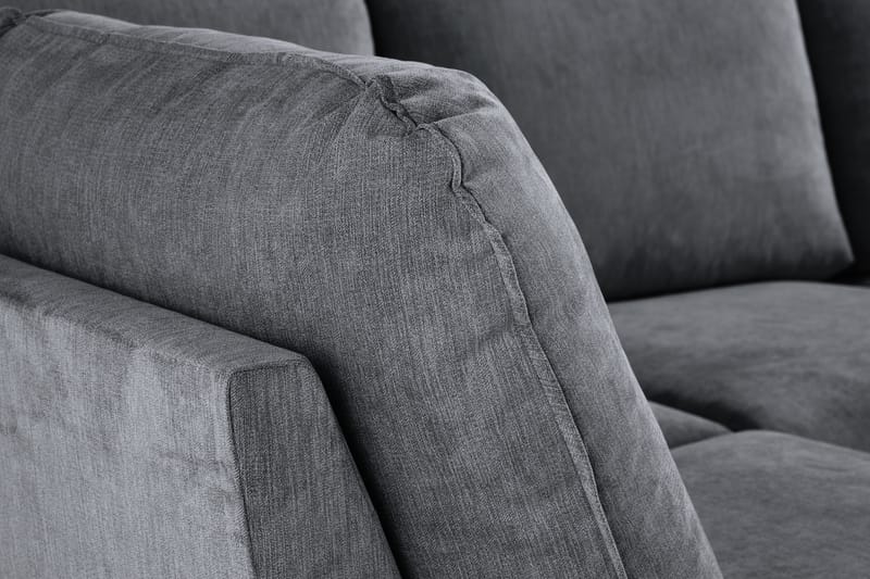 Trend Lyx U-soffa med Divan Höger - Mörkgrå/Ek - Möbler - Vardagsrum - Soffor - U-soffor