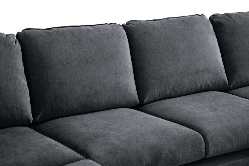 Trend Lyx U-soffa med Divan Höger - Mörkgrå/Svart - Möbler - Vardagsrum - Soffor - U-soffor