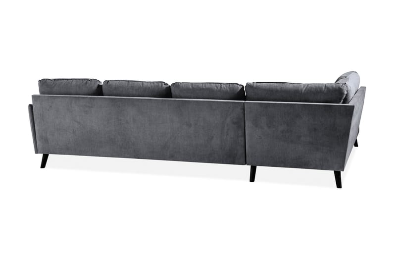 Trend Lyx U-soffa med Divan Höger - Mörkgrå/Svart - Möbler - Vardagsrum - Soffor - U-soffor