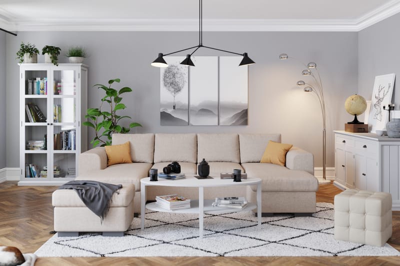 Vanlig Soffa med dubbeldivan Scandinavian Choice Link Dubbeldivansoffa 4-sits Beige - Möbler - Vardagsrum - Soffor - U-soffor