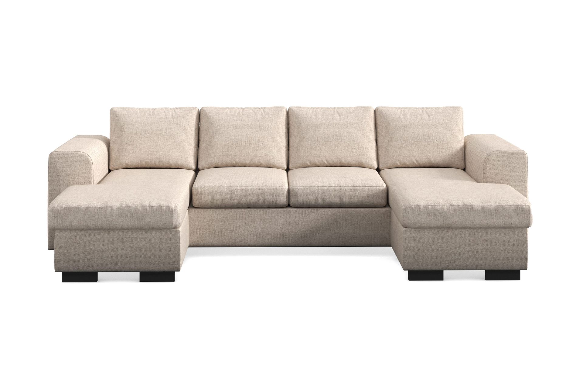 vanlig soffa med dubbeldivan scandinavian choice link dubbeldivansoffa 4-sits beige -
