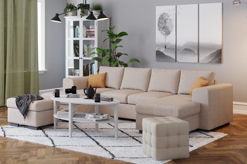 Vanlig Soffa med dubbeldivan Scandinavian Choice Link Dubbeldivansoffa 4-sits Beige - Möbler - Vardagsrum - Soffor - U-soffor