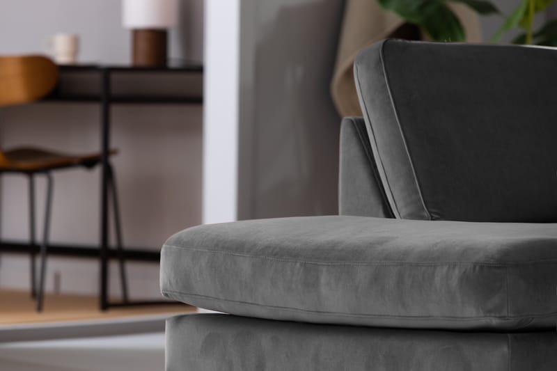 VILLEMO U-soffa med Divan Sammet Höger - Möbler - Vardagsrum - Soffor - U-soffor