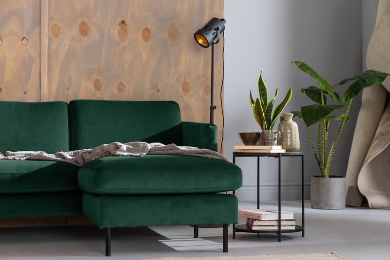 VILLEMO U-soffa med Divan Sammet Höger - Möbler - Vardagsrum - Soffor - U-soffor
