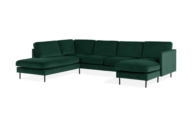 VILLEMO U-soffa med Divan Sammet Höger - Möbler - Vardagsrum - Soffor - U-soffor