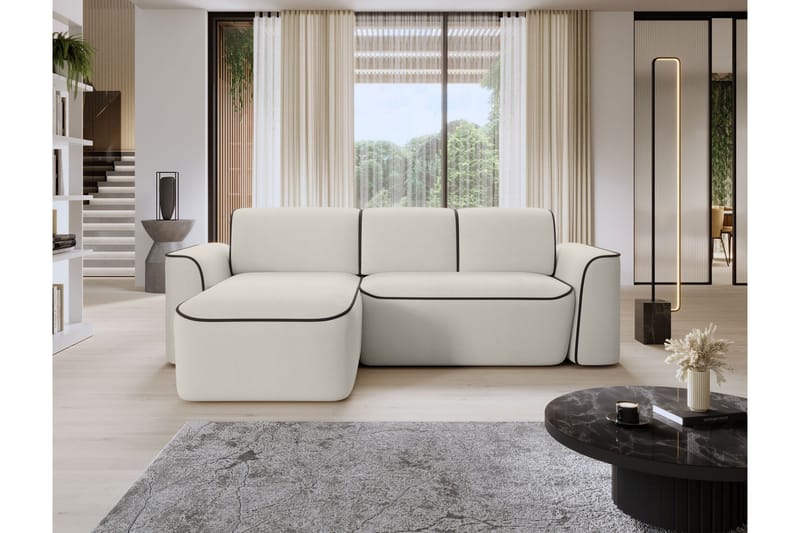 Ume 4-sits Soffa med Divan - Beige - Möbler - Vardagsrum - Soffor - Divansoffa & schäslong