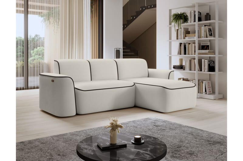 Ume 4-sits Soffa med Divan - Beige - Möbler - Vardagsrum - Soffor - Divansoffa & schäslong