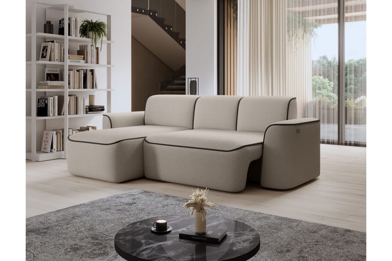 Ume 4-sits Soffa med Divan - Beige - Möbler - Vardagsrum - Soffor - Divansoffa & schäslong