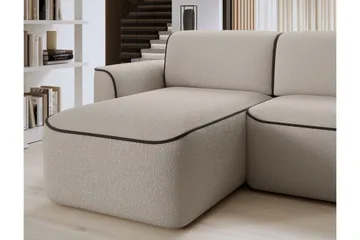 Ume 4-sits Soffa med Divan - Beige - Möbler - Vardagsrum - Soffor - Divansoffa & schäslong
