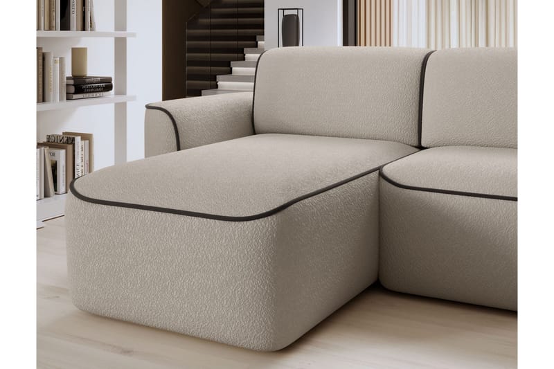 Ume 4-sits Soffa med Divan - Beige - Möbler - Vardagsrum - Soffor - Divansoffa & schäslong