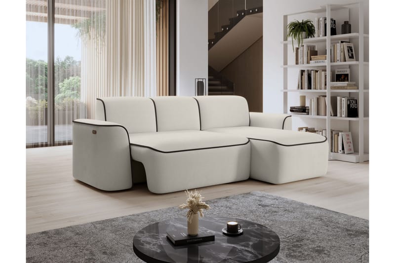Ume 4-sits Soffa med Divan - Beige - Möbler - Vardagsrum - Soffor - Divansoffa & schäslong