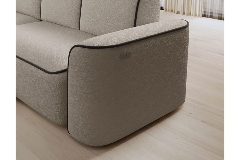 Ume 4-sits Soffa med Divan - Beige - Möbler - Vardagsrum - Soffor - Divansoffa & schäslong