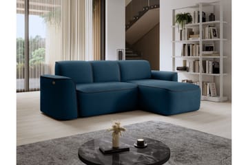 Ume 4-sits Soffa med Divan - Blå - Möbler - Vardagsrum - Soffor - Divansoffa & schäslong