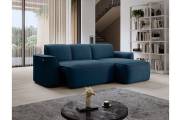 Ume 4-sits Soffa med Divan - Blå - Möbler - Vardagsrum - Soffor - Divansoffa & schäslong