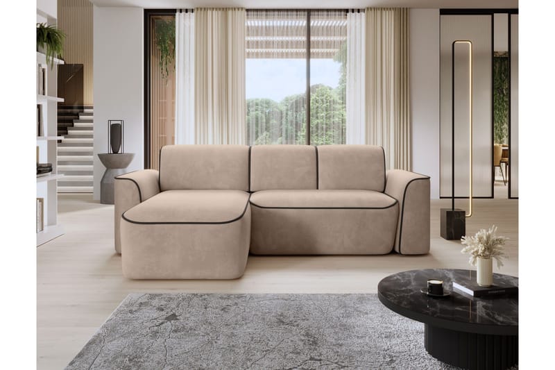 Ume 4-sits Soffa med Divan - Cream - Möbler - Vardagsrum - Soffor - Divansoffa & schäslong