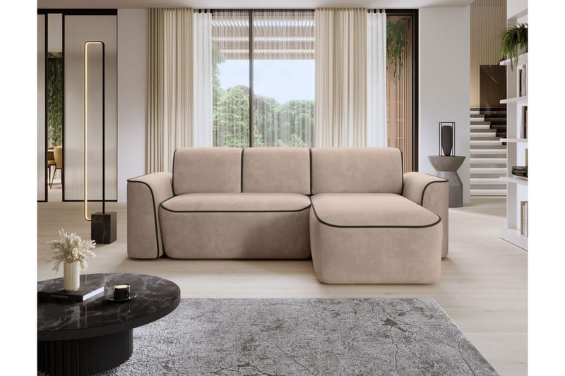 Ume 4-sits Soffa med Divan - Cream - Möbler - Vardagsrum - Soffor - Divansoffa & schäslong