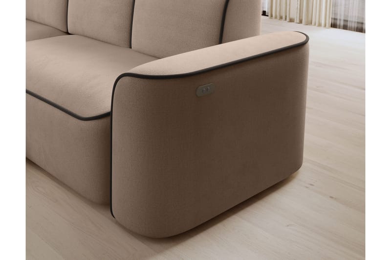 Ume 4-sits Soffa med Divan - Cream - Möbler - Vardagsrum - Soffor - Divansoffa & schäslong