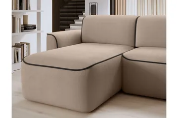 Ume 4-sits Soffa med Divan - Cream - Möbler - Vardagsrum - Soffor - Divansoffa & schäslong