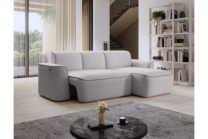 Ume 4-sits Soffa med Divan - Grå - Möbler - Vardagsrum - Soffor - Divansoffa & schäslong