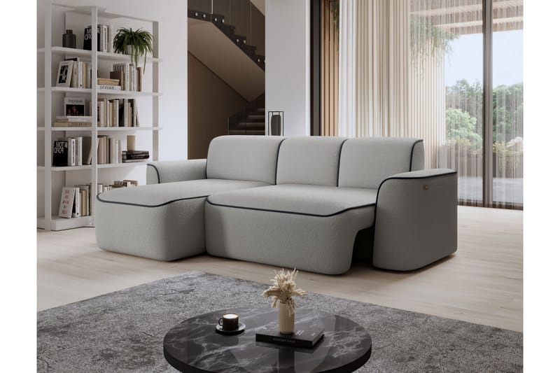 Ume 4-sits Soffa med Divan - Grå - Möbler - Vardagsrum - Soffor - Divansoffa & schäslong