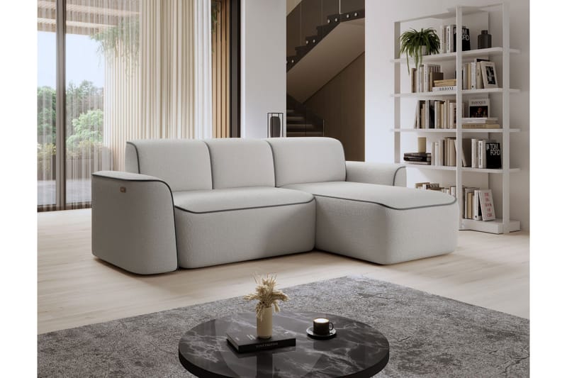 Ume 4-sits Soffa med Divan - Grå - Möbler - Vardagsrum - Soffor - Divansoffa & schäslong