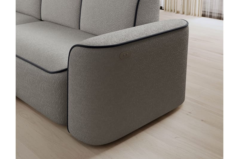 Ume 4-sits Soffa med Divan - Grå - Möbler - Vardagsrum - Soffor - Divansoffa & schäslong
