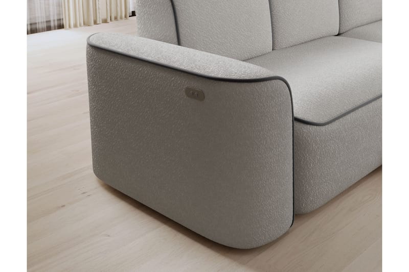 Ume 4-sits Soffa med Divan - Grå - Möbler - Vardagsrum - Soffor - Divansoffa & schäslong