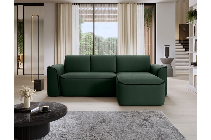 Ume 4-sits Soffa med Divan - Grön - Möbler - Vardagsrum - Soffor - Divansoffa & schäslong