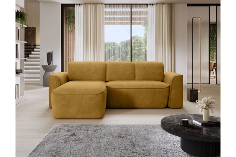 Ume 4-sits Soffa med Divan - Gul - Möbler - Vardagsrum - Soffor - Divansoffa & schäslong