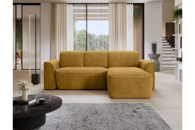 Ume 4-sits Soffa med Divan - Gul - Möbler - Vardagsrum - Soffor - Divansoffa & schäslong