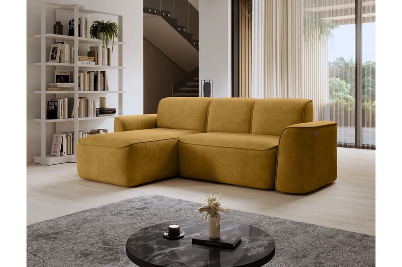 Ume 4-sits Soffa med Divan - Gul - Möbler - Vardagsrum - Soffor - Divansoffa & schäslong