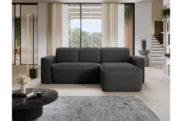 Ume 4-sits Soffa med Divan - Mörkgrå - Möbler - Vardagsrum - Soffor - Divansoffa & schäslong
