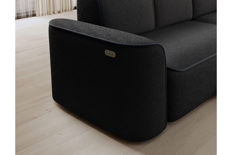 Ume 4-sits Soffa med Divan - Mörkgrå - Möbler - Vardagsrum - Soffor - Divansoffa & schäslong