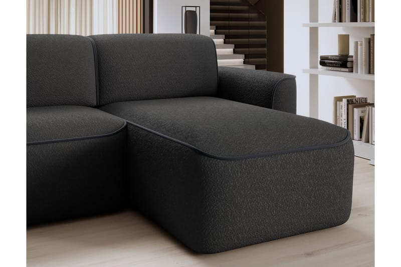 Ume 4-sits Soffa med Divan - Mörkgrå - Möbler - Vardagsrum - Soffor - Divansoffa & schäslong