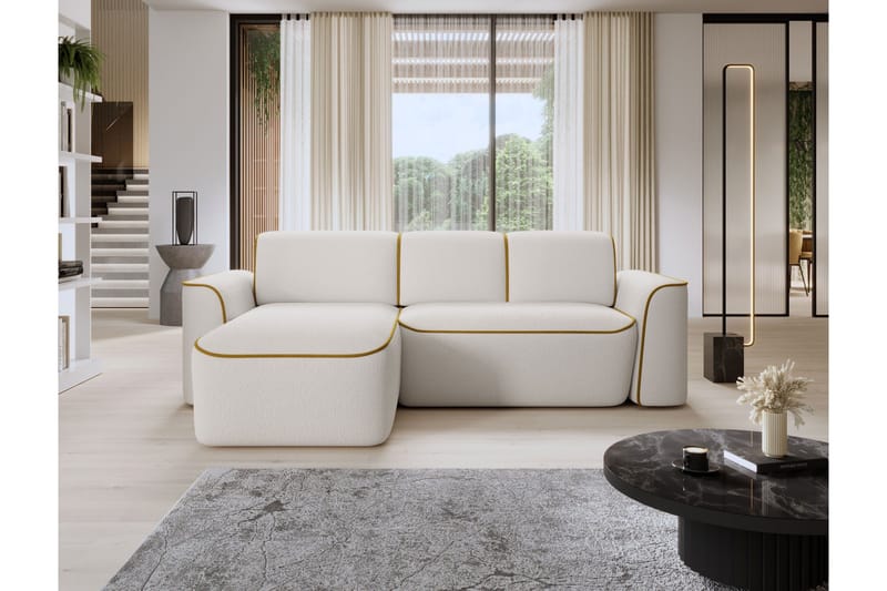 Ume 4-sits Soffa med Divan - Vit - Möbler - Vardagsrum - Soffor - Divansoffa & schäslong
