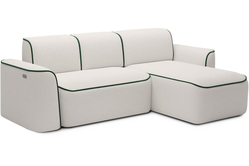 Ume 4-sits Soffa med Divan - Vit - Möbler - Vardagsrum - Soffor - Divansoffa & schäslong