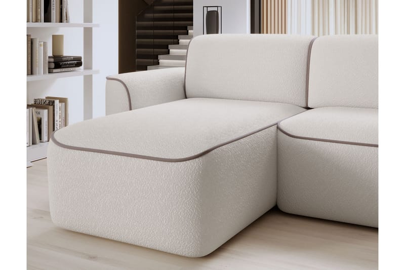 Ume 4-sits Soffa med Divan - Vit - Möbler - Vardagsrum - Soffor - Divansoffa & schäslong
