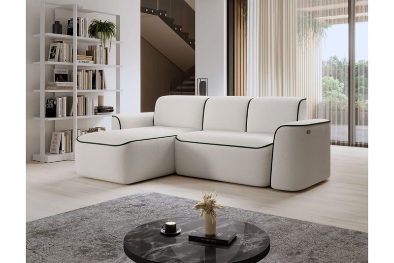 Ume 4-sits Soffa med Divan - Vit - Möbler - Vardagsrum - Soffor - Divansoffa & schäslong