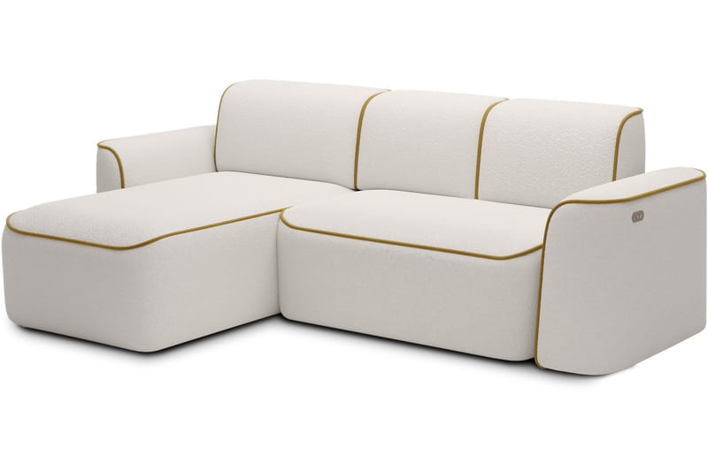 Ume 4-sits Soffa med Divan - Vit - Möbler - Vardagsrum - Soffor - Divansoffa & schäslong