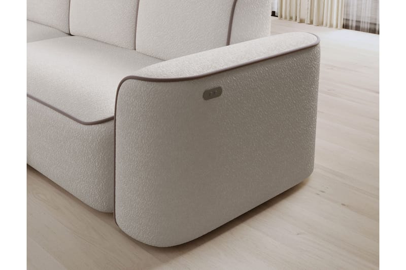 Ume 4-sits Soffa med Divan - Vit - Möbler - Vardagsrum - Soffor - Divansoffa & schäslong